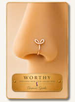 Worthy Self-Love Nose Cuff – Handcrafted Wire Wrapped Nose Cuff