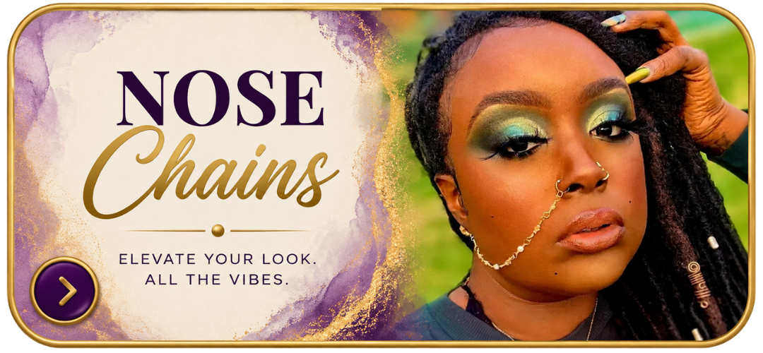 Stylish handcrafted nose chains