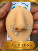 Star & Luna Swarovski Crystal Nose Cuff Bundle