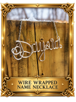 Custom Wire Wrapped Name Necklace – Outdoor Product View